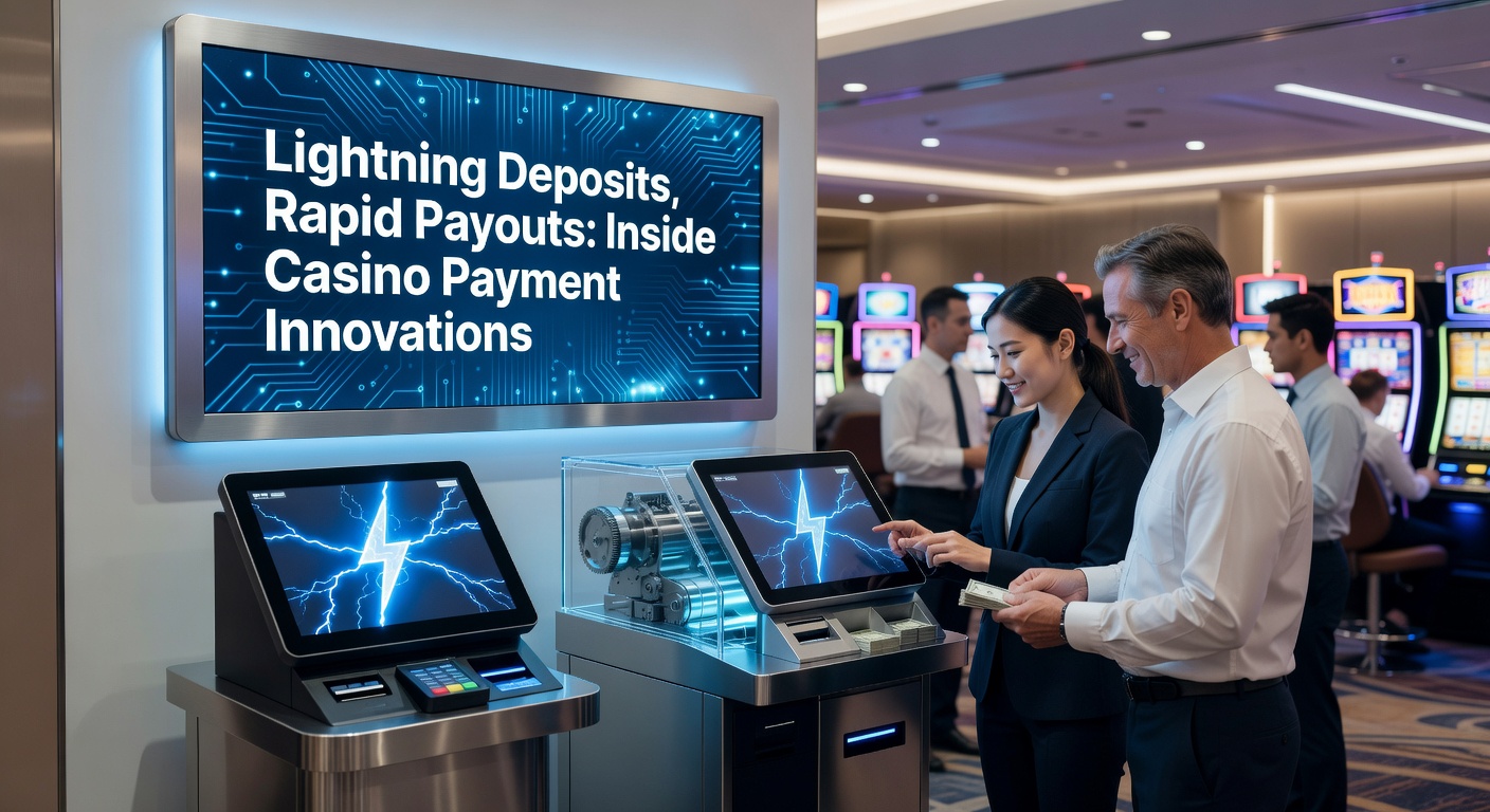 Grafik mit Uhrzeigern, die rückwärts laufen, neben einem Stapel Casino-Chips und einem Smartphone, das eine Benachrichtigung über eine Auszahlung zeigt