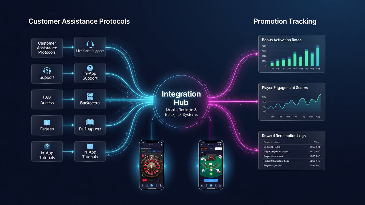 Darstellung der Datenflüsse zwischen Kundensupport und Bonus-Tracking in mobilen Casino-Umgebungen